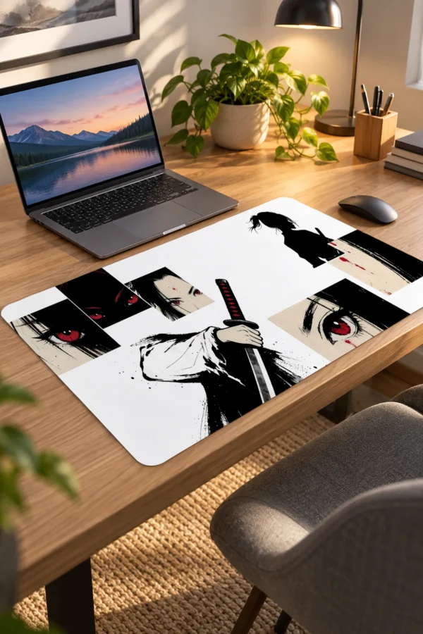 Red Eyes Mosaic Dizüstü Gaming Mousepad