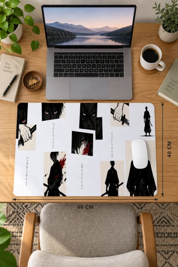 Ronin Manga Panels Dizüstü Gaming Mousepad