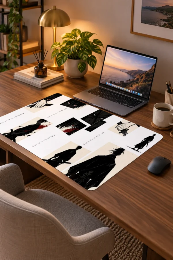 Ronin Manga Panels Dizüstü Gaming Mousepad