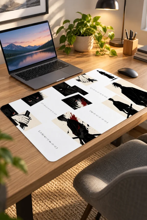 Ronin Manga Panels Dizüstü Gaming Mousepad