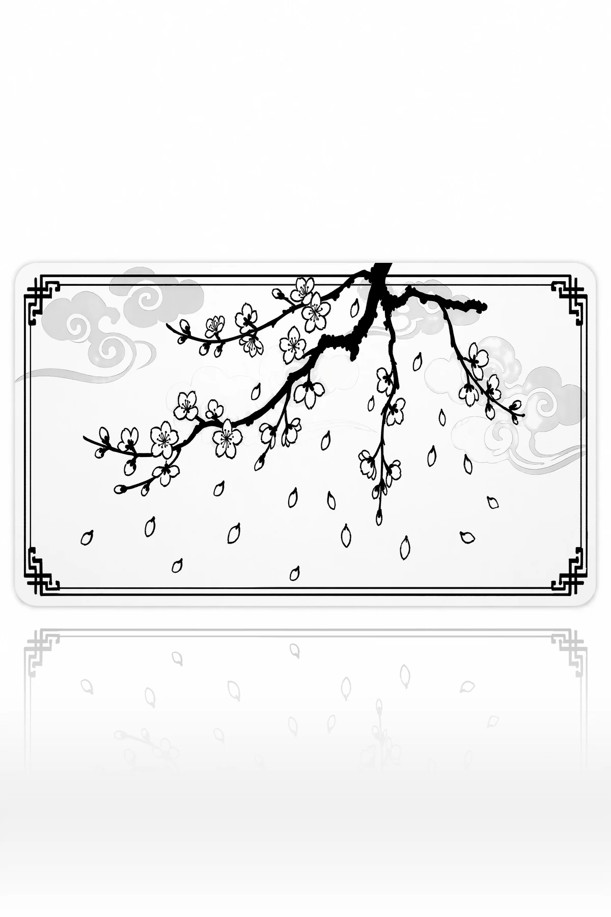 Ink Blossom Branch Dizüstü Gaming Mousepad