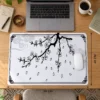 Ink Blossom Branch Dizüstü Gaming Mousepad