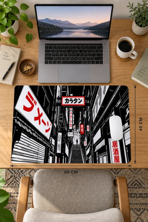 Monochrome Alley Dizüstü Gaming Mousepad