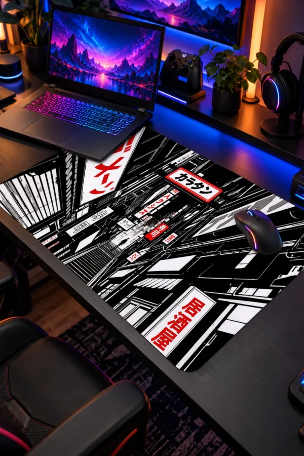 Monochrome Alley Dizüstü Gaming Mousepad