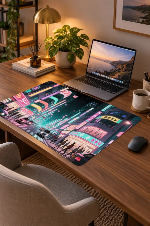 Pastel Neon Avenue 60x40 Gaming Mousepad Pastel Neon Avenue Dizüstü Gaming Mousepad