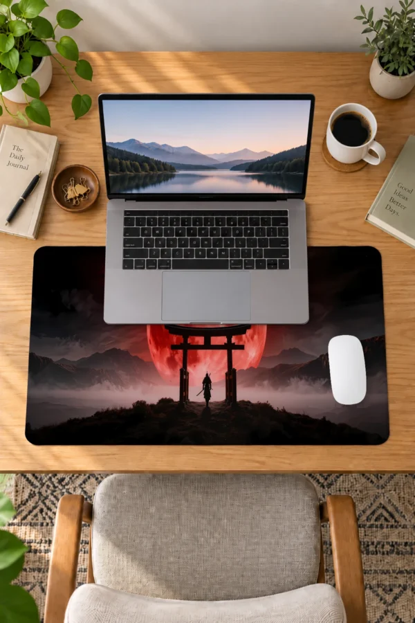Blood Moon Torii 60x40 Gaming Mousepad Blood Moon Torii Dizüstü Gaming Mousepad