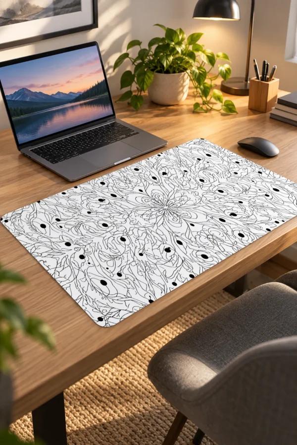 Whisper Line Bloom Dizüstü Gaming Mousepad