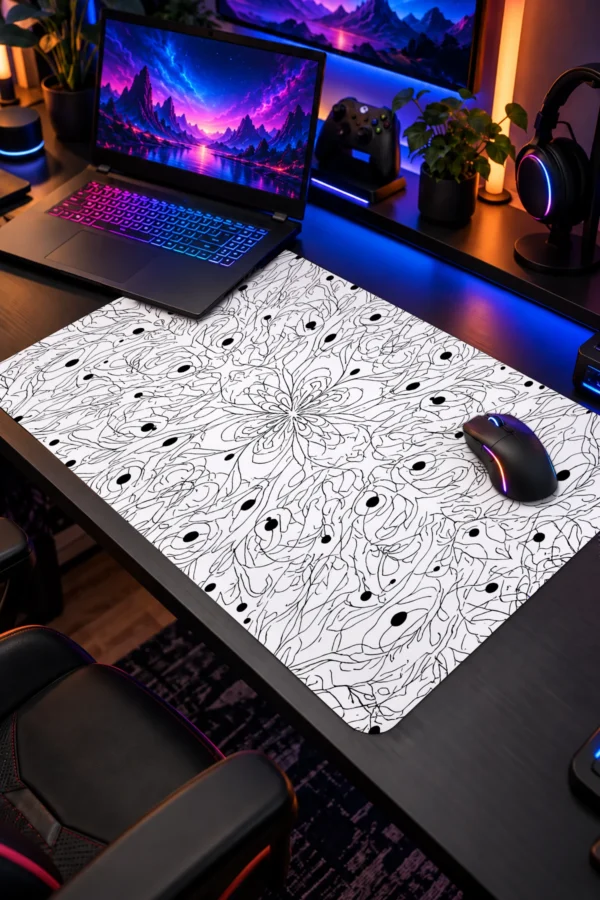 Whisper Line Bloom Dizüstü Gaming Mousepad