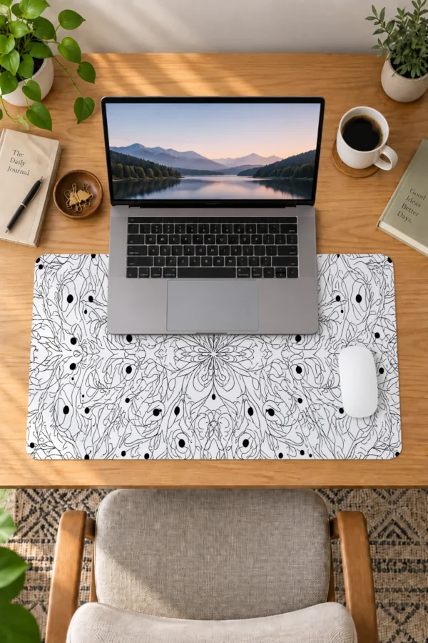 Whisper Line Bloom Dizüstü Gaming Mousepad