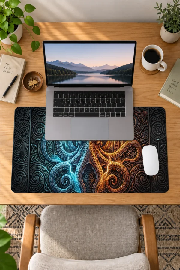 Ember Frost Kraken Dizüstü Gaming Mousepad