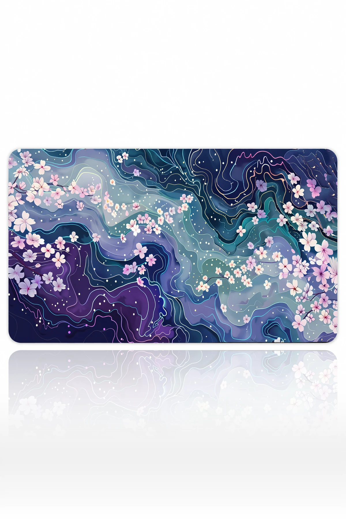 Violet Blossom Stream Dizüstü Gaming Mousepad