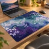 Violet Blossom Stream Dizüstü Gaming Mousepad