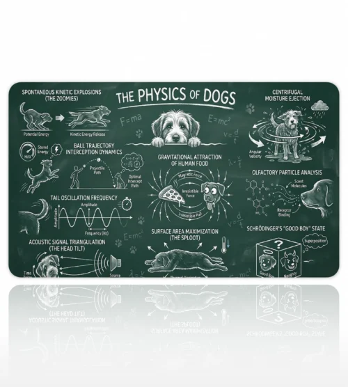 Canine Chalk Theory Dizüstü Gaming Mousepad