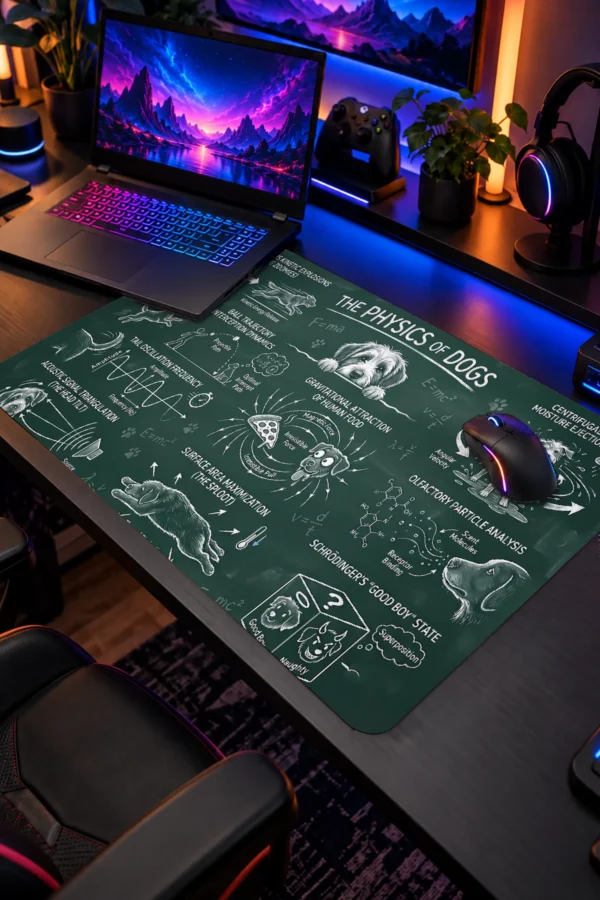Canine Chalk Theory 60x40 Gaming Mousepad Canine Chalk Theory Dizüstü Gaming Mousepad