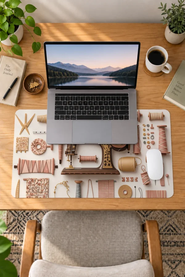 Blush Thread Atelier Dizüstü Gaming Mousepad