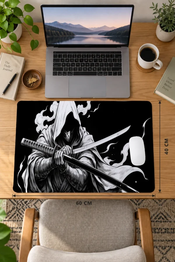 Shrouded Swordsman 60x40 Gaming Mousepad Shrouded Swordsman Dizüstü Gaming Mousepad