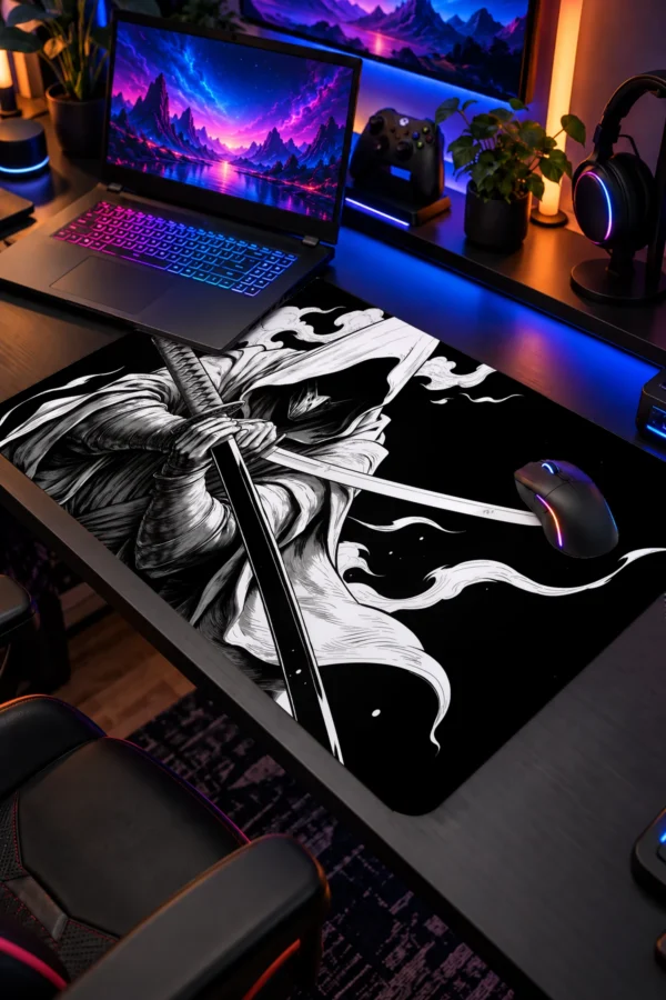 Shrouded Swordsman 60x40 Gaming Mousepad Shrouded Swordsman Dizüstü Gaming Mousepad