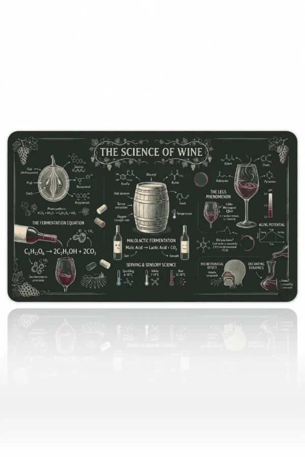 Vintner Chalk Notes Dizüstü Gaming Mousepad