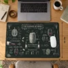 Vintner Chalk Notes Dizüstü Gaming Mousepad