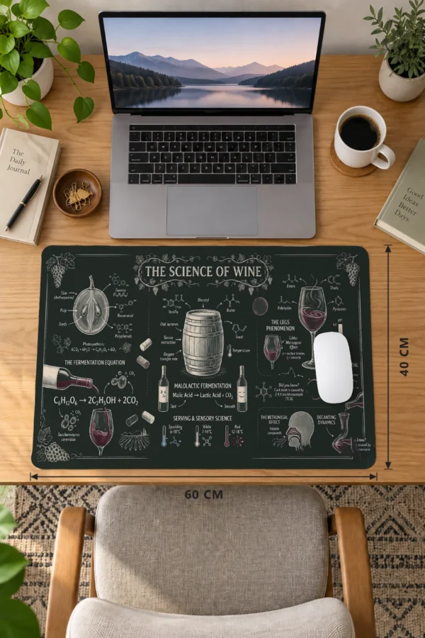 Vintner Chalk Notes Dizüstü Gaming Mousepad