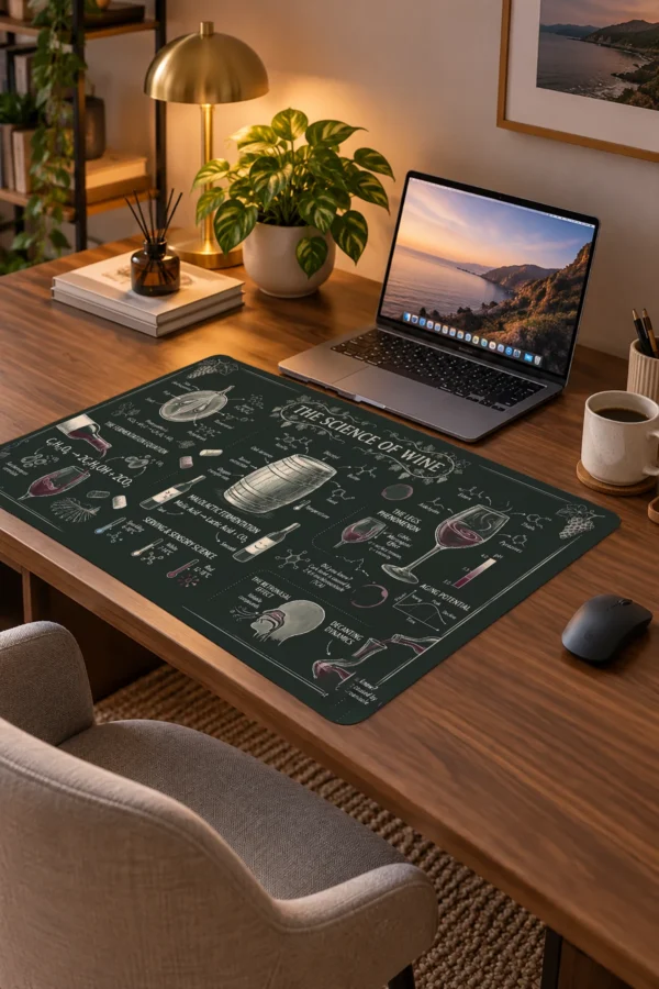 Vintner Chalk Notes Dizüstü Gaming Mousepad