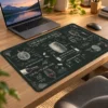 Vintner Chalk Notes Dizüstü Gaming Mousepad