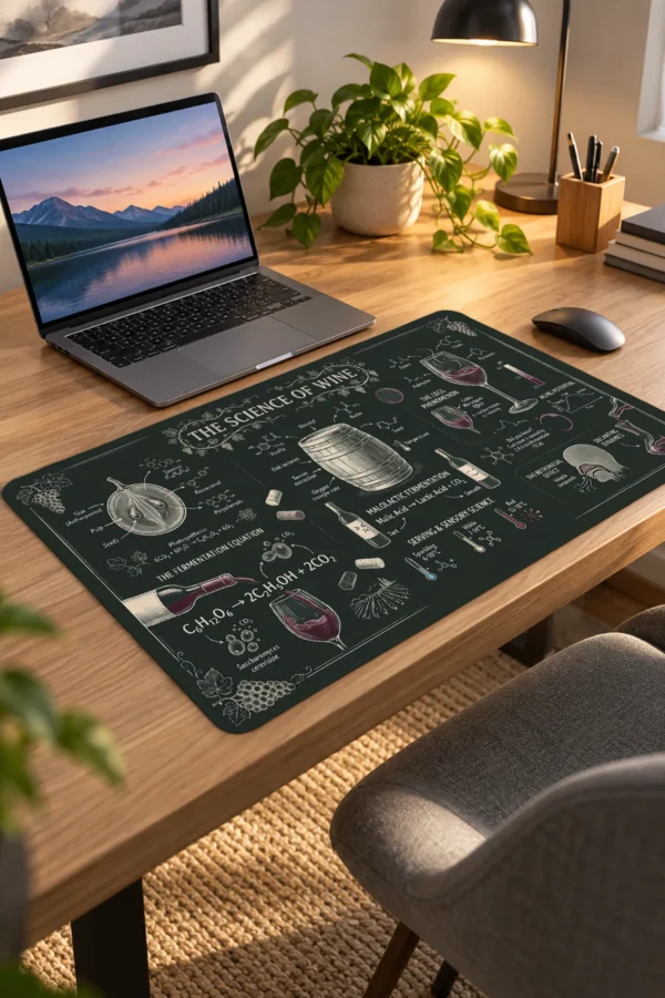Vintner Chalk Notes Dizüstü Gaming Mousepad