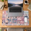 Pastel Kitty Lane 60x40 Gaming Mousepad Pastel Kitty Lane Dizüstü Gaming Mousepad
