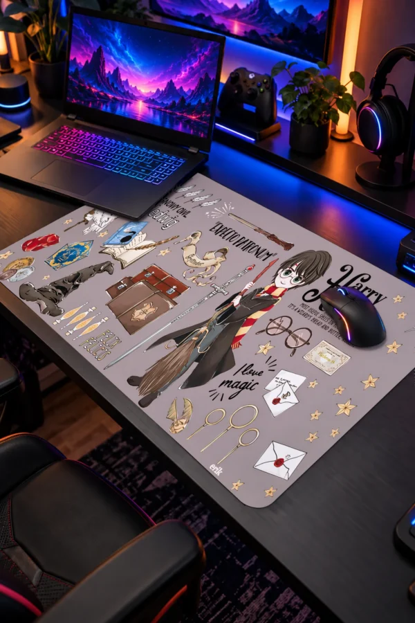 Spellbook Doodles 60x40 Gaming Mousepad Spellbook Doodles Dizüstü Gaming Mousepad