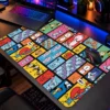 Kawaii Comic Grid 60x40 Gaming Mousepad Kawaii Comic Grid Dizüstü Gaming Mousepad