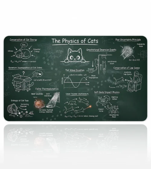 Feline Chalk Theory Dizüstü Gaming Mousepad