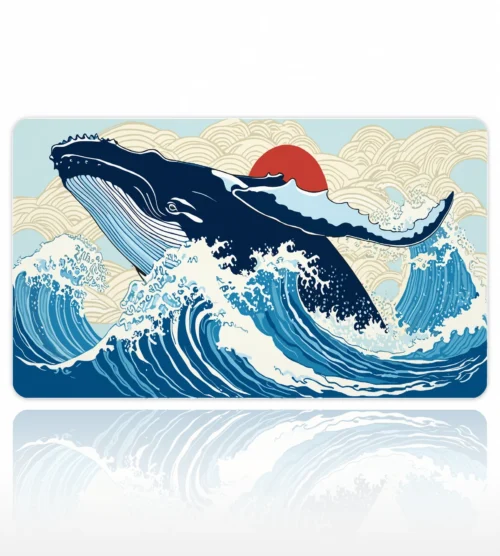 Great Wave Whale 60x40 Gaming Mousepad Great Wave Whale Dizüstü Gaming Mousepad