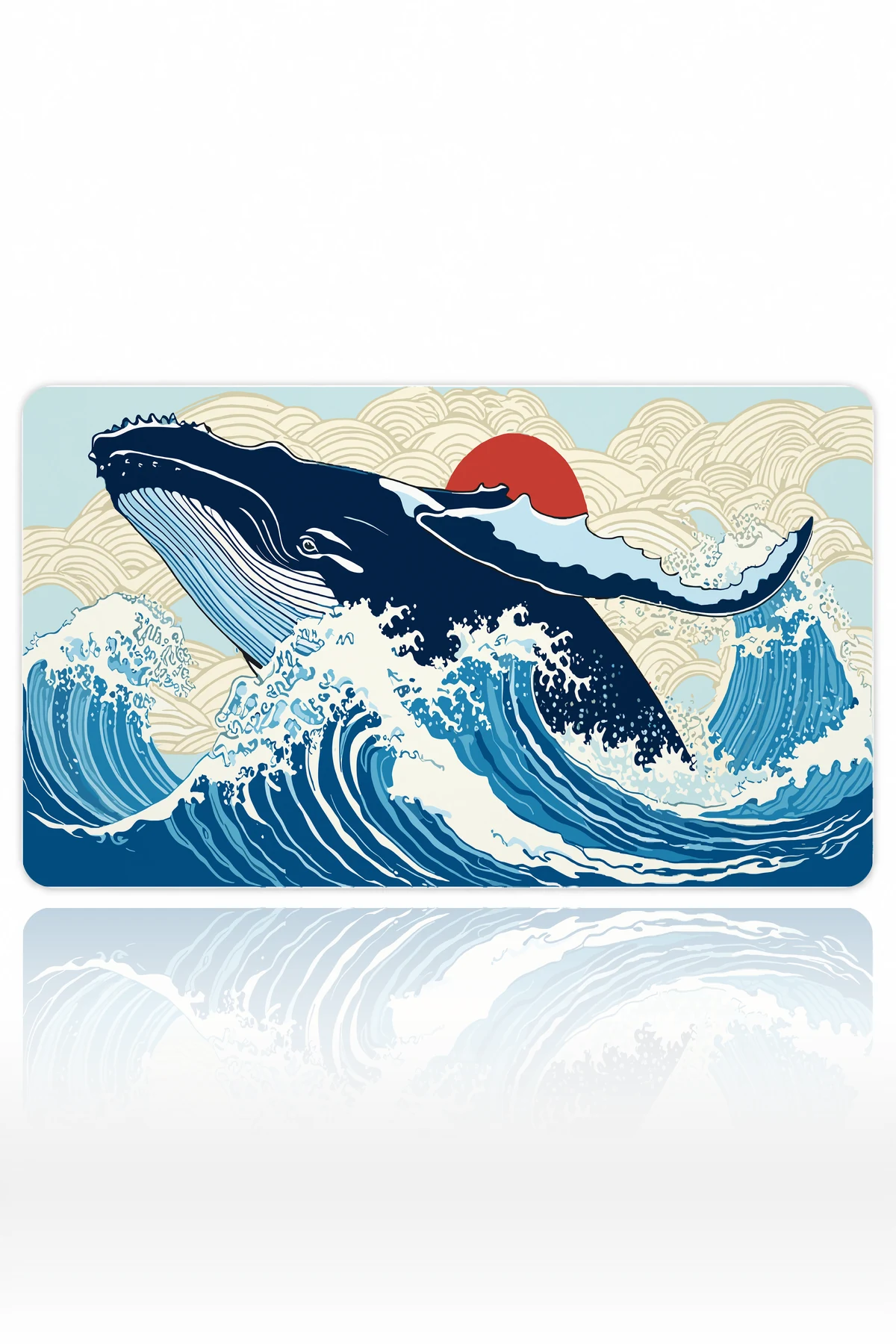 Great Wave Whale 60x40 Gaming Mousepad Great Wave Whale Dizüstü Gaming Mousepad