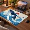Great Wave Whale 60x40 Gaming Mousepad Great Wave Whale Dizüstü Gaming Mousepad