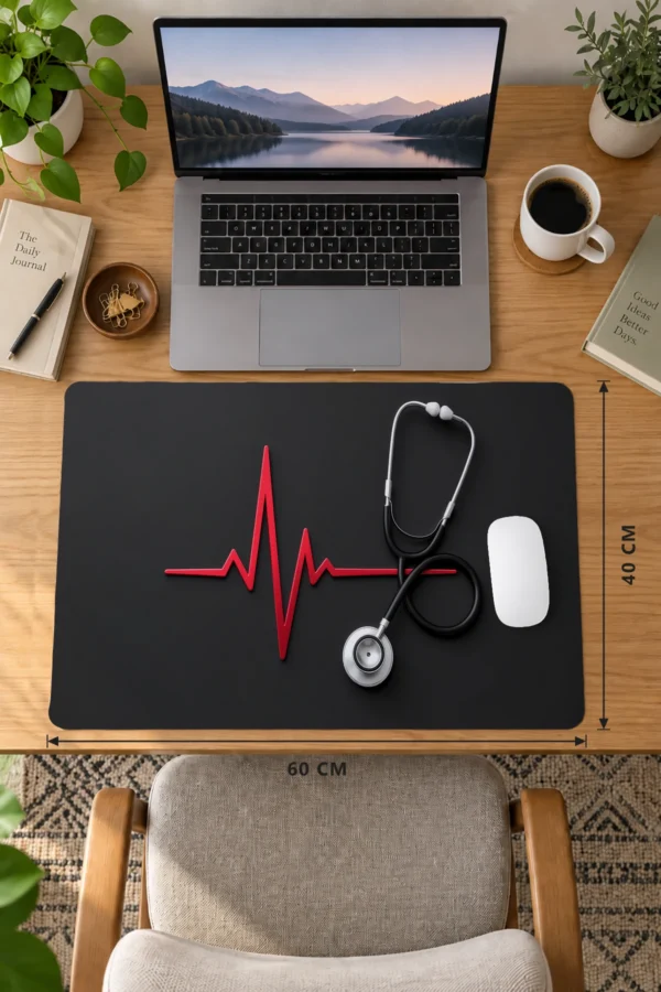 Crimson Heartbeat Dizüstü Gaming Mousepad