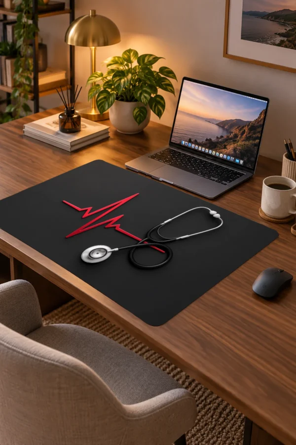 Crimson Heartbeat Dizüstü Gaming Mousepad