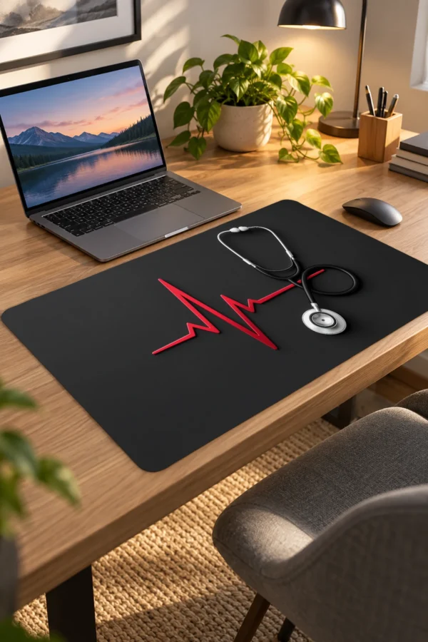 Crimson Heartbeat Dizüstü Gaming Mousepad