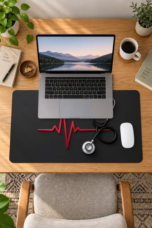 Crimson Heartbeat Dizüstü Gaming Mousepad