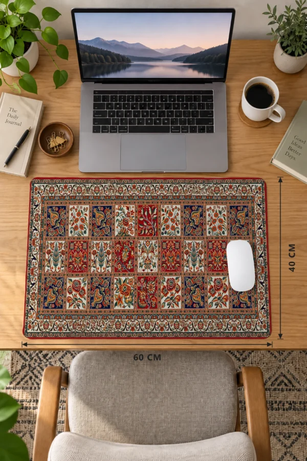 Garden Tile Tapestry Dizüstü Gaming Mousepad