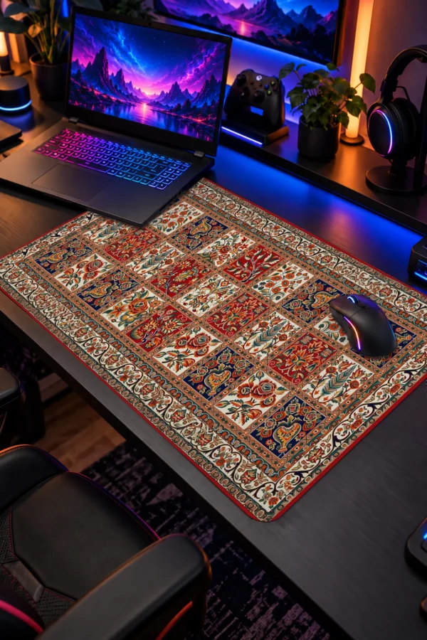 Garden Tile Tapestry Dizüstü Gaming Mousepad