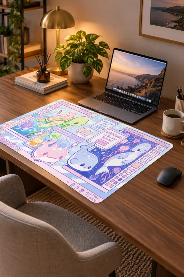 Pixel Lagoon Dizüstü Gaming Mousepad