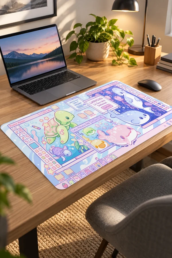 Pixel Lagoon Dizüstü Gaming Mousepad