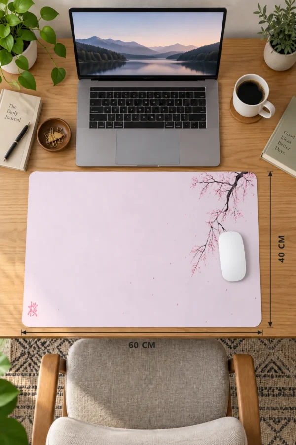 Blush Petal Branch Dizüstü Gaming Mousepad