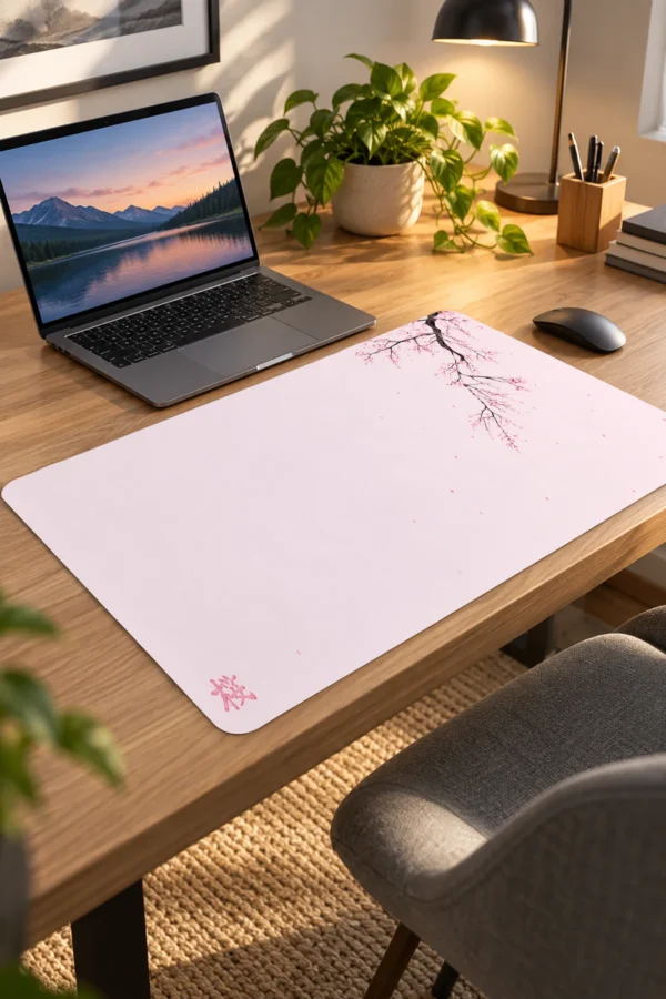 Blush Petal Branch Dizüstü Gaming Mousepad