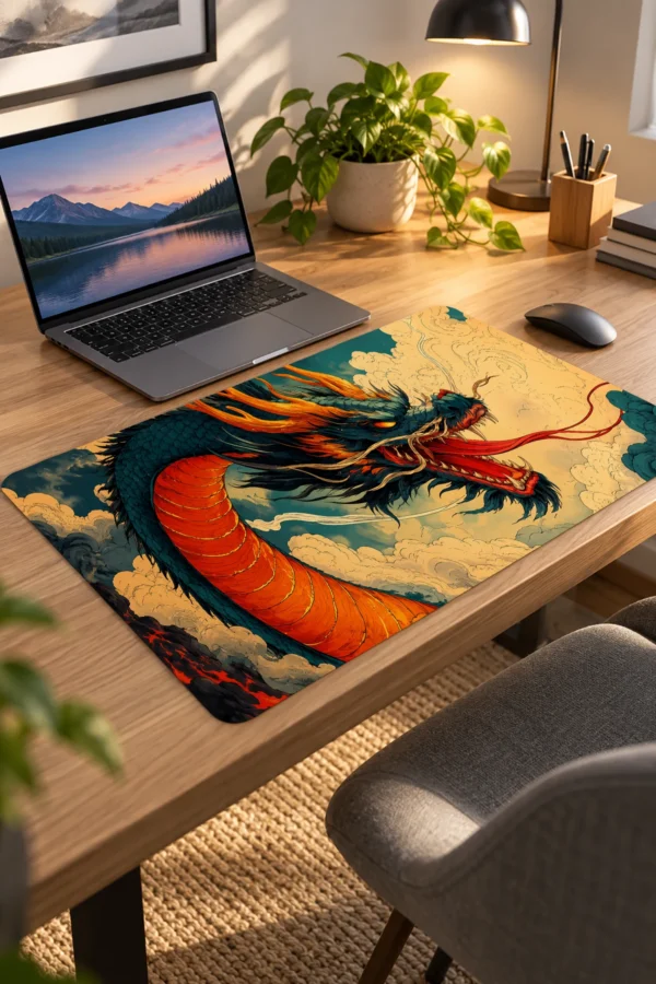 Amber Cloud Wyrm 60x40 Gaming Mousepad Amber Cloud Wyrm Dizüstü Gaming Mousepad
