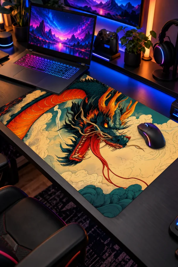Amber Cloud Wyrm 60x40 Gaming Mousepad Amber Cloud Wyrm Dizüstü Gaming Mousepad