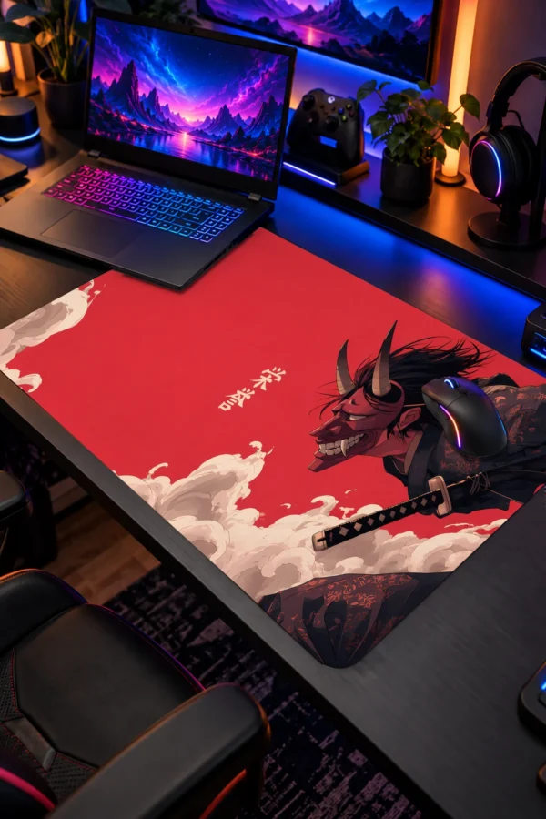Crimson Oni Leap Dizüstü Gaming Mousepad