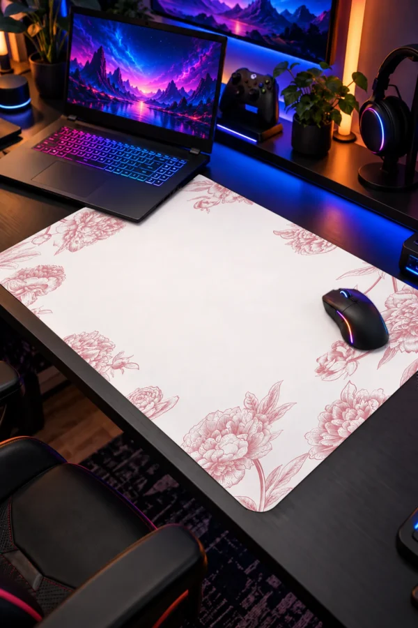 Peony Whisper 60x40 Gaming Mousepad Peony Whisper Dizüstü Gaming Mousepad