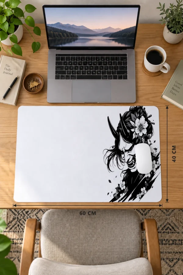 Pale Hannya Bloom Dizüstü Gaming Mousepad