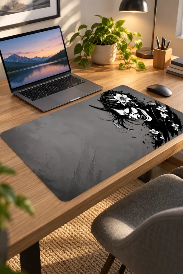 Ashen Hannya Bloom 60x40 Gaming Mousepad Ashen Hannya Bloom Dizüstü Gaming Mousepad